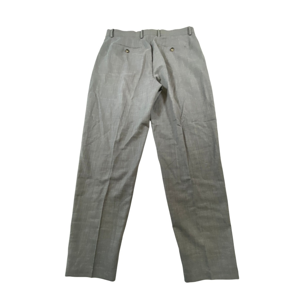 Ted Baker London Mens 34R Slim Fit Grey Wool Blend Selwynt Dress Pants Trousers - Picture 2 of 11